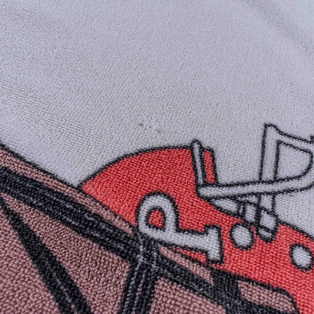 VTG 90s Polo Sport Ralph Lauren Football Bear Beach Towel Faded Sunwashed 62x33